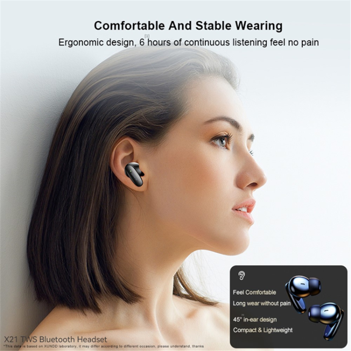 XUNDD - XUNDD TWS Trådlösa V5.3 Bluetooth Hörlurar In-ear ENC X21