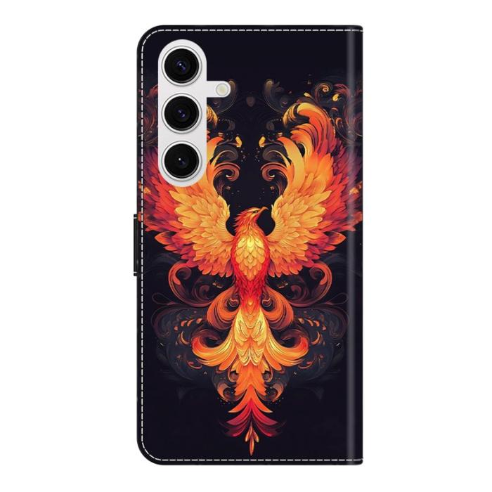 OEM - Samsung Galaxy S26 Plus Plånboksfodral Ställning Konstläder - Flame Bird