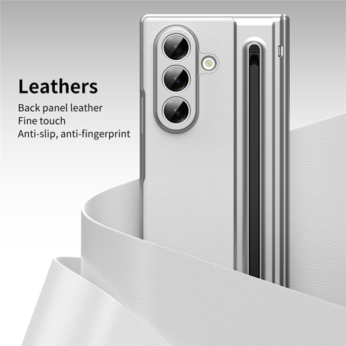 A-One Brand - Galaxy Z Fold 7 Mobilskal Matte Electroplated - Vit
