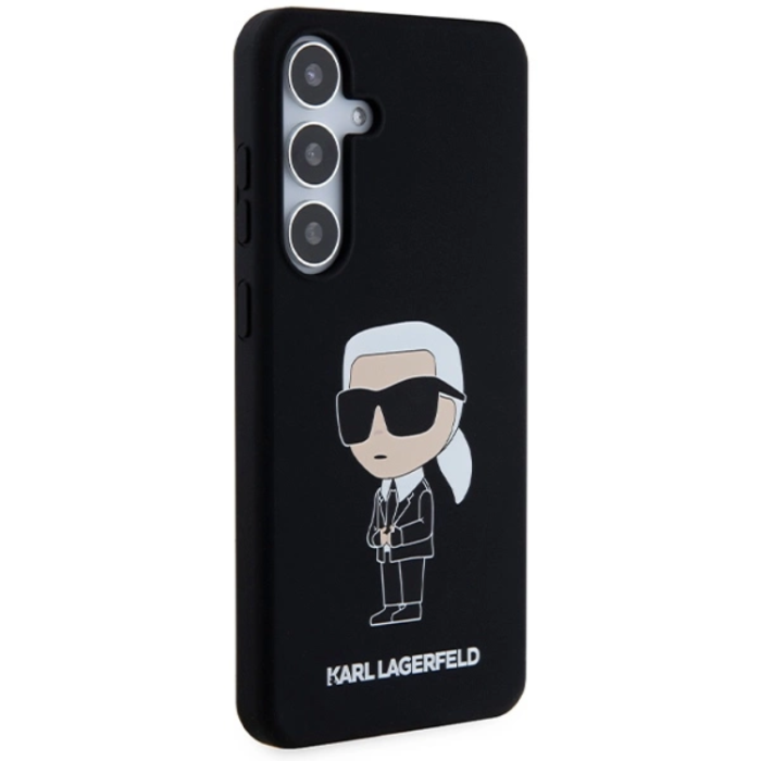KARL LAGERFELD - Karl Lagerfeld Galaxy S24 Mobilskal Silikon Ikonik - Svart