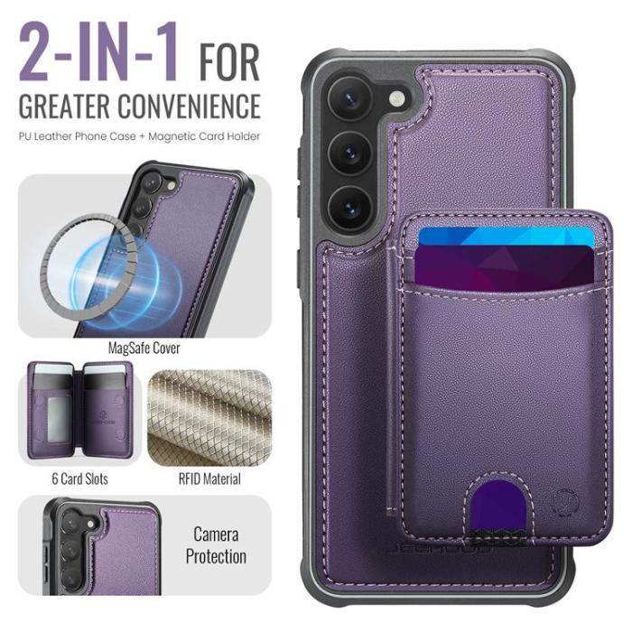 OEM - JEEHOOD Samsung Galaxy S23+ Fodral KonstLäder - Lila