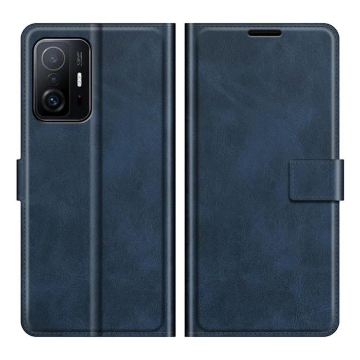 OEM - Folio Flip Läder Fodral Xiaomi 11T / 11T Pro - Blå
