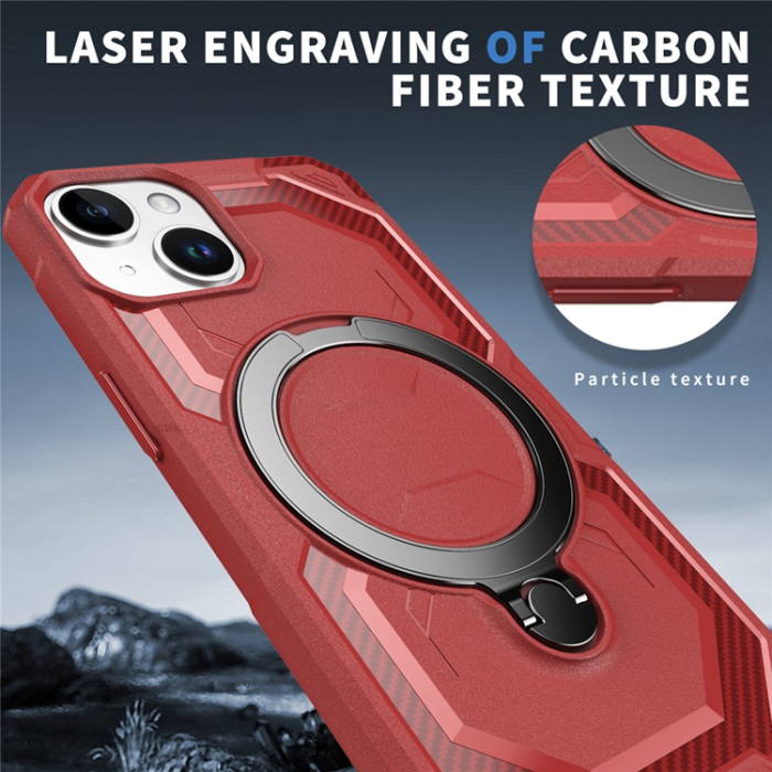 A-One Brand - iPhone 15 Plus Mobilskal MagSafe Kickstand TPU + PC