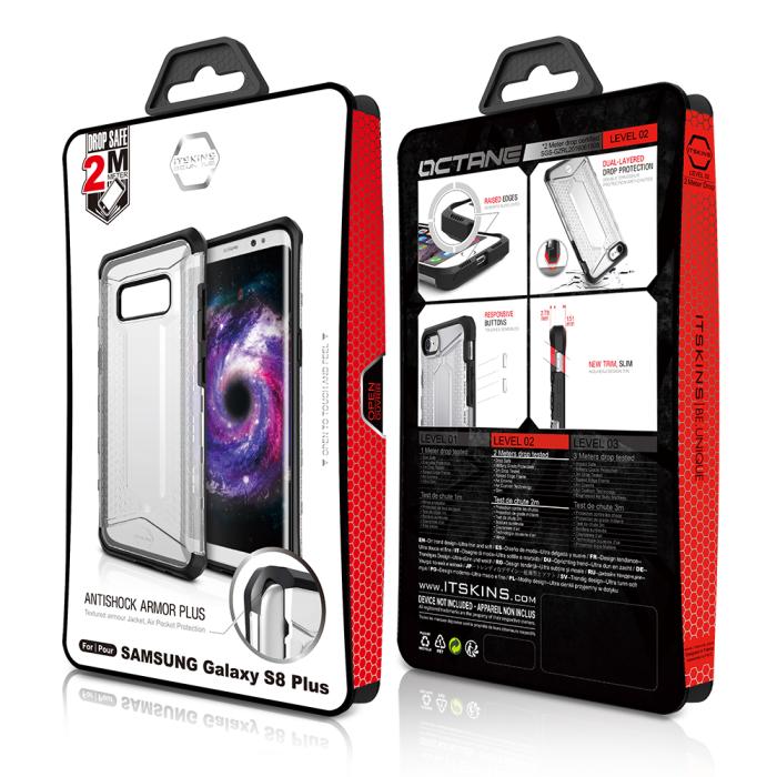 ItSkins - Itskins Octane Skal till Samsung Galaxy S8 - Clear
