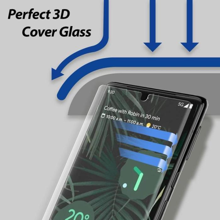 UTGATT5 - Whitestone Kuppglas Set Härdat Glas Google Pixel 6 Pro - Clear