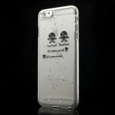OEM - Glittery BaksideSkal till Apple iPhone 6(S) Plus - Skulls