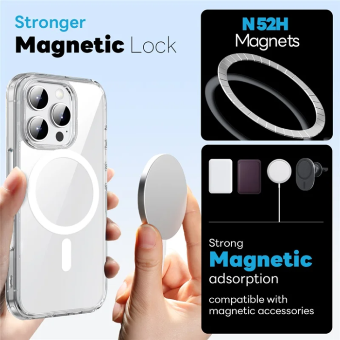 NORTHJO - NORTHJO 3-i-1 iPhone 16 Pro Magsafe Mobilskal, Skärmskydd Och Linsskydd