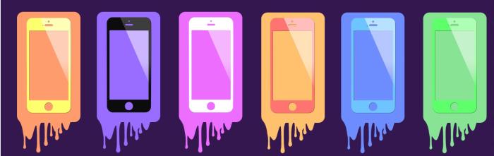 UTGATT4 - Colored Tempered Glass Skärmskydd till Apple iPhone 5/5S/SE (Rosa)