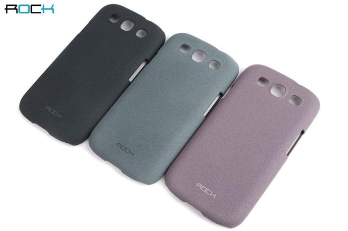 ROCK - Rock Quicksand Skal till Samsung Galaxy S3 - I9300 (Grå Rosa)