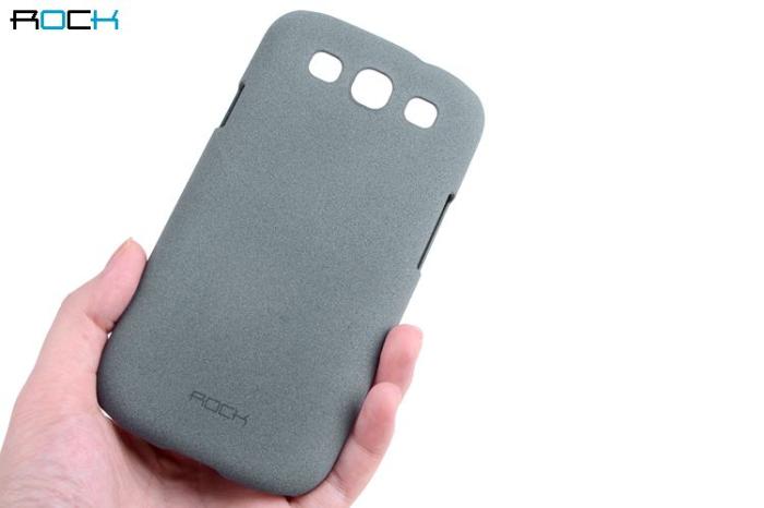 ROCK - Rock Quicksand Skal till Samsung Galaxy S3 - I9300 (Grå Rosa)
