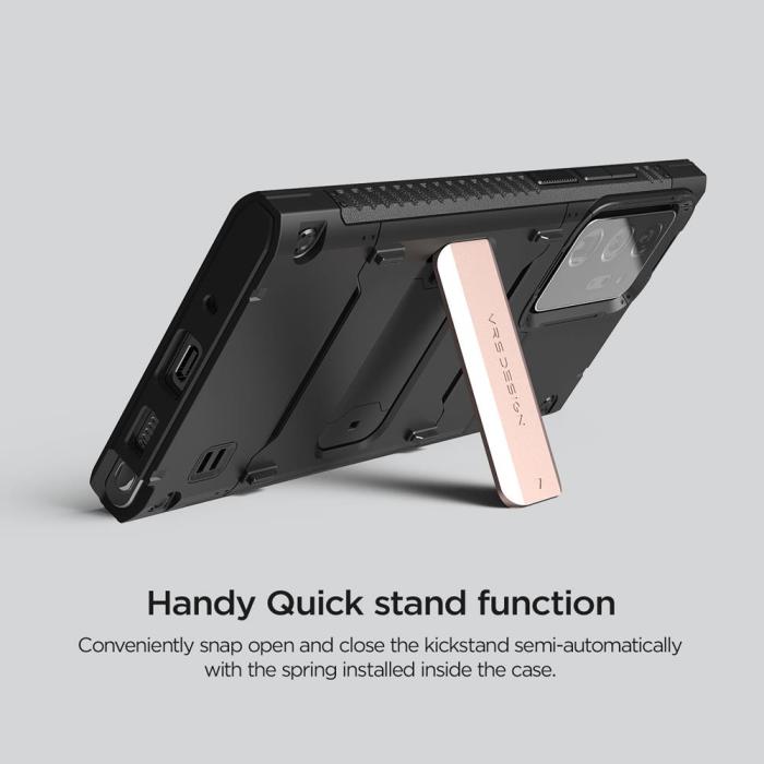UTGATT1 - VRS DESIGN | Damda QuickStand Skal Galaxy Note 20 Ultra - Svart Bronze