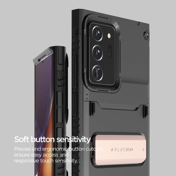 UTGATT1 - VRS DESIGN | Damda QuickStand Skal Galaxy Note 20 Ultra - Svart Bronze