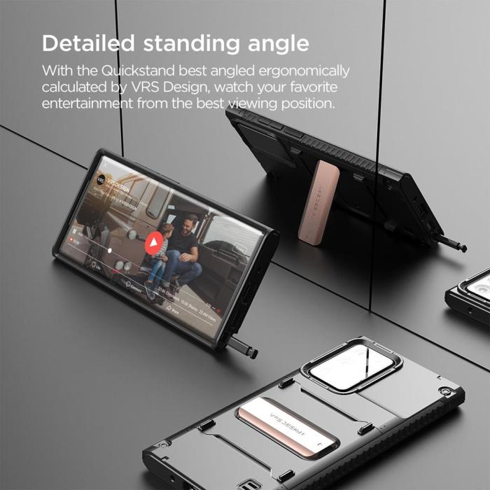UTGATT1 - VRS DESIGN | Damda QuickStand Skal Galaxy Note 20 Ultra - Svart Bronze