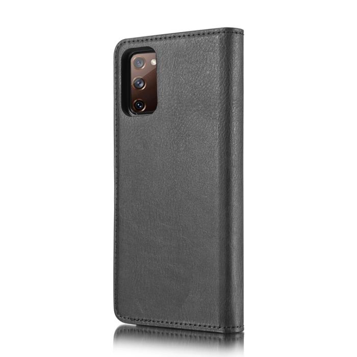 DG.MING - DG.MING Detachable Äkta Läder Plånboksfodral Samsung Galaxy S20 FE - Svart