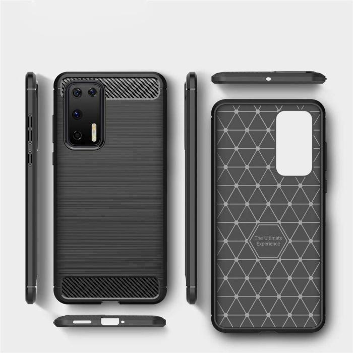 OEM - Carbon series Huawei P40 skal Blå
