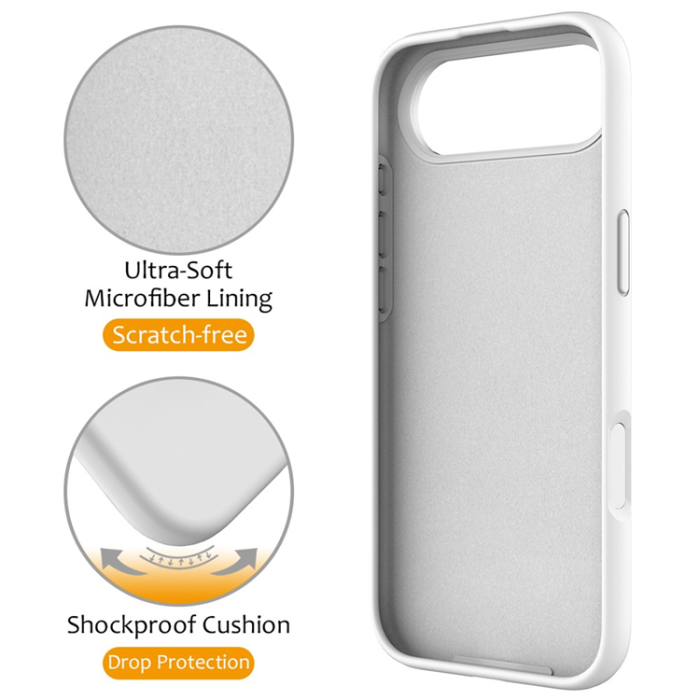 A-One Brand - iPhone Air Mobiskal MagSafe Kickstand PC + Silikon - Vit