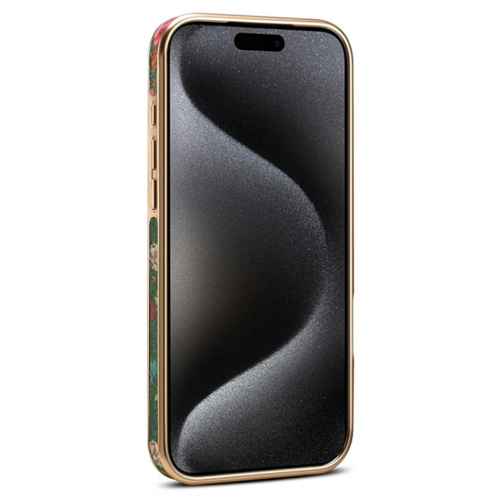 A-One Brand - iPhone 17 Pro Max Mobilskal MagSafe Electroplated Floral A22