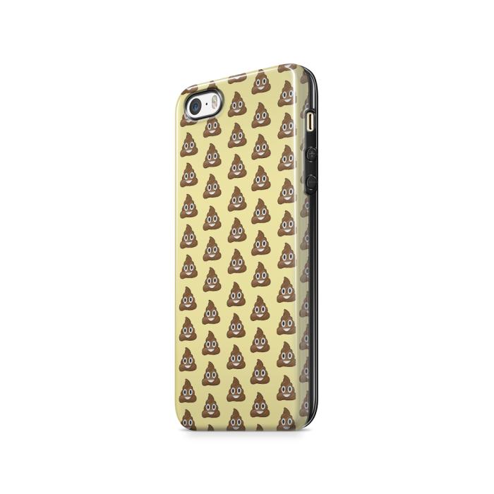 UTGATT5 - Tough mobilSkal till Apple iPhone SE/5S/5 - Emoji - Bajs