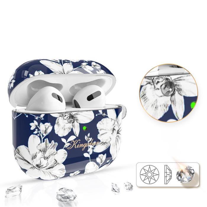 UTGATT5 - Kingxbar Blooming Pods Fodral För AirPods 3 - Svart