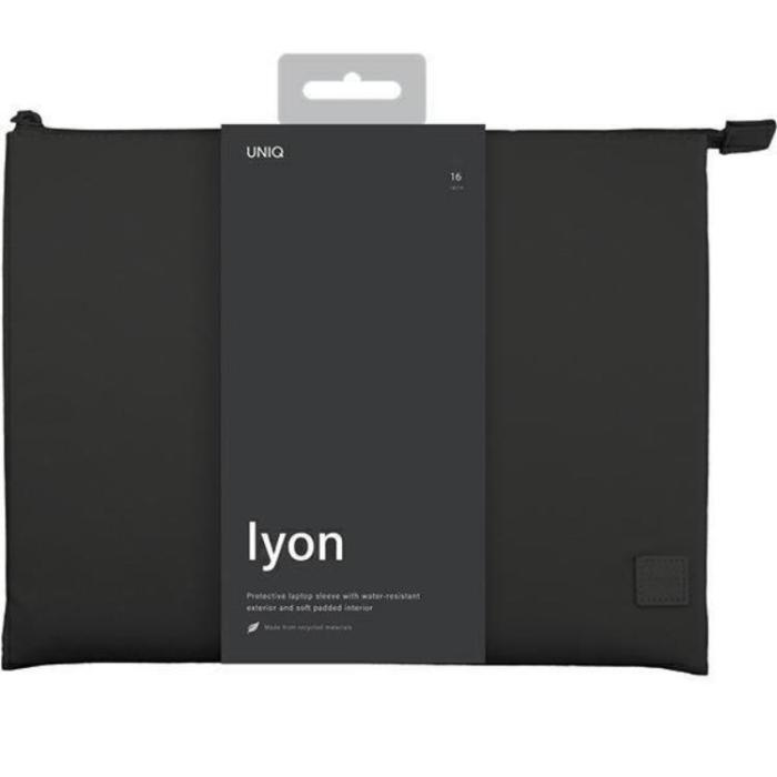 UNIQ - UNIQ Datorfodral 16'' Lyon Vattentät RPET - Svart