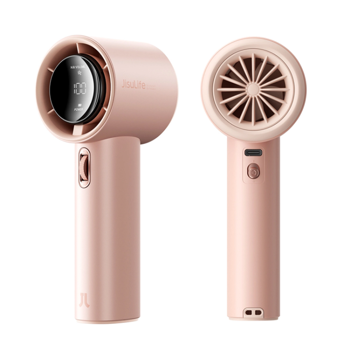 Jisulife - Jisulife Bärbar USB Handfläkt 3600 mAh Pro1 FA53 - Rosa