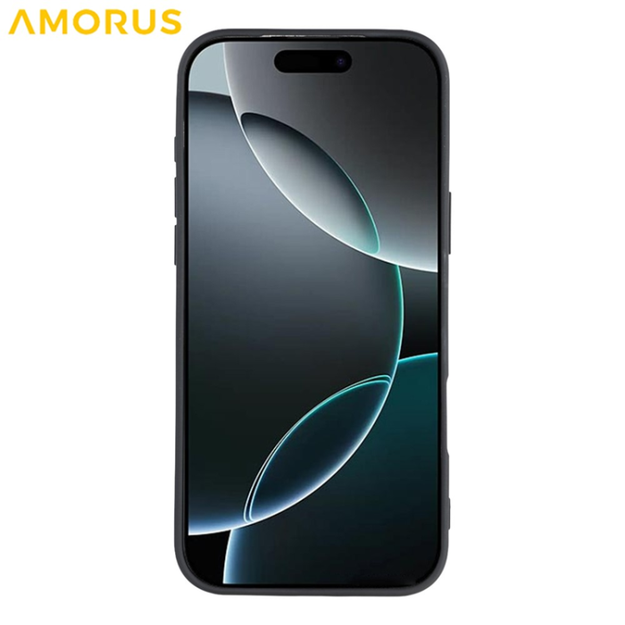 Amorus - AMORUS iPhone 17 Pro Max Mobilskal Precise Cutouts - Svart
