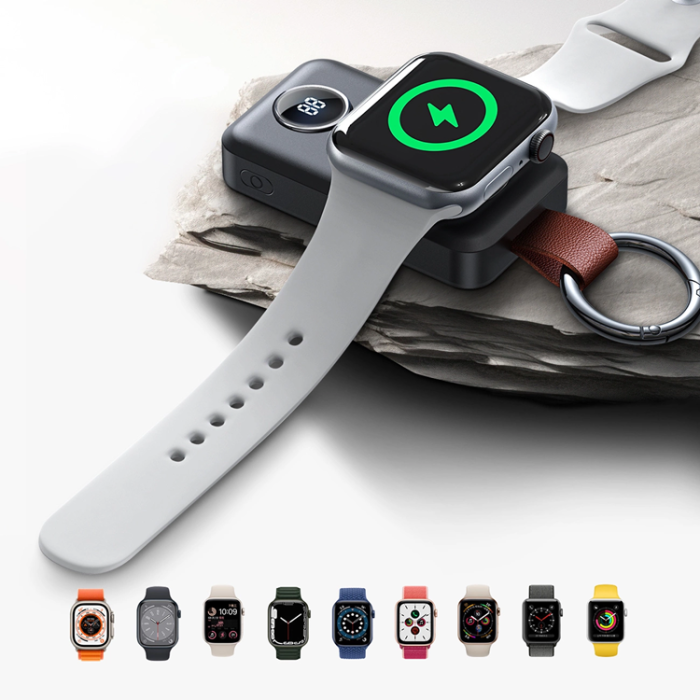 UTGATT - Joyroom Trådlös Powerbank 2000mAh 3W För Apple Watch - Svart