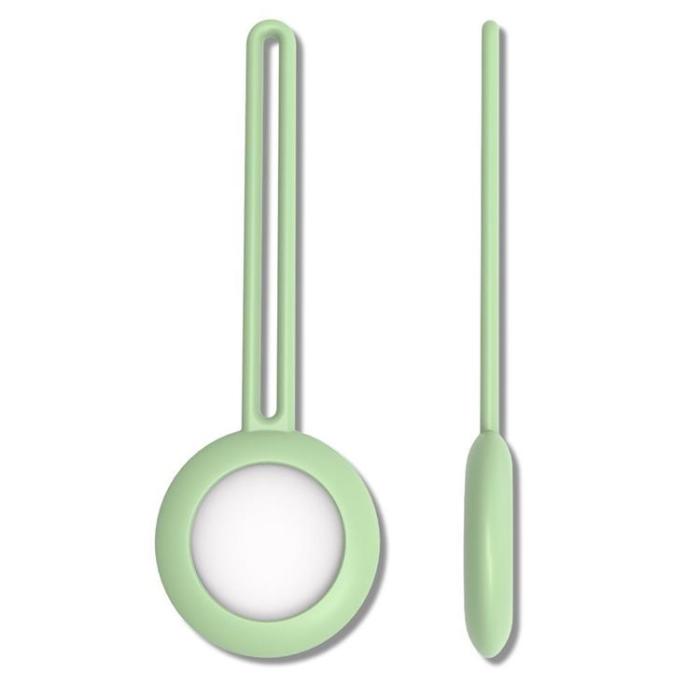 UTGATT1 - Silicone Flexible Keychain Loop Skal Apple Airtag - Grön