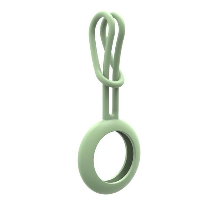 UTGATT1 - Silicone Flexible Keychain Loop Skal Apple Airtag - Grön