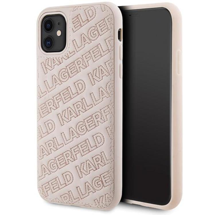 KARL LAGERFELD iPhone 11/XR Mobilskal Quilted K Pattern - Rosa | 2353 | AlltMobil