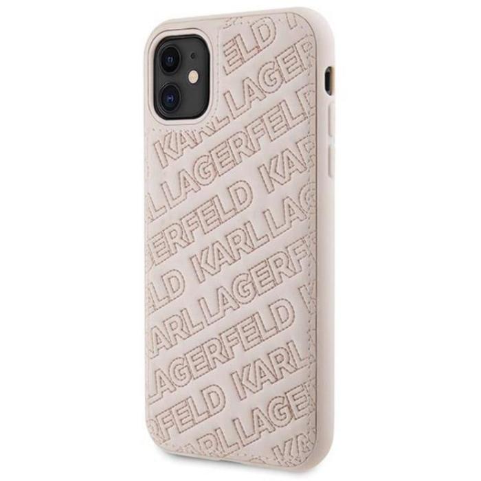 KARL LAGERFELD - KARL LAGERFELD iPhone 11/XR Mobilskal Quilted K Pattern - Rosa
