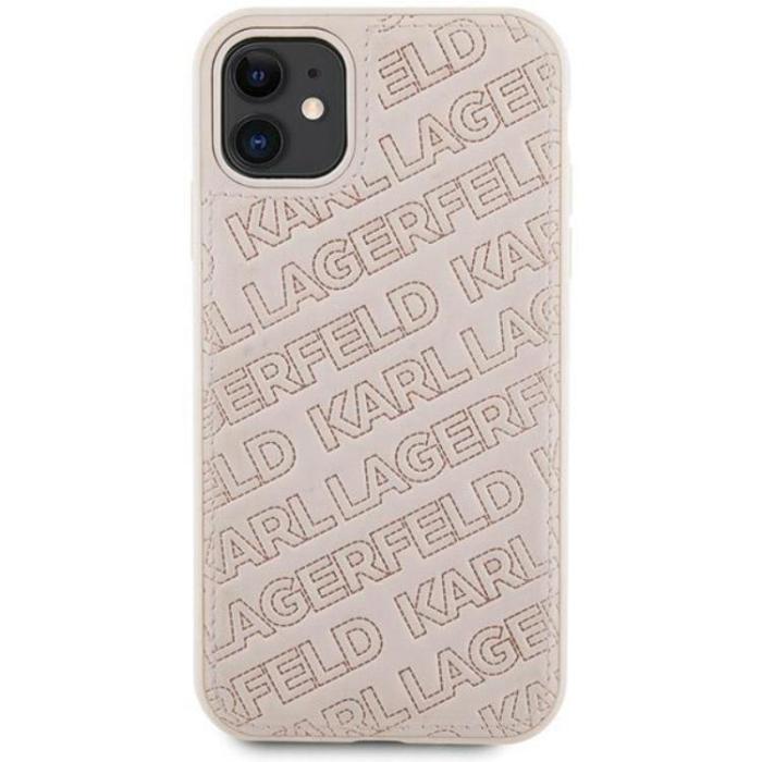 KARL LAGERFELD - KARL LAGERFELD iPhone 11/XR Mobilskal Quilted K Pattern - Rosa