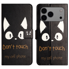 A-One Brand - iPhone 17 Pro Plånboksfodral Pattern Print Läder - Kattöron
