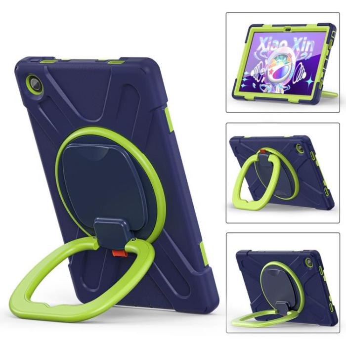 UTGATT1 - Lenovo Tab M10 Plus 10.6 3rd Gen Skal X-Armor - Navy/Lime