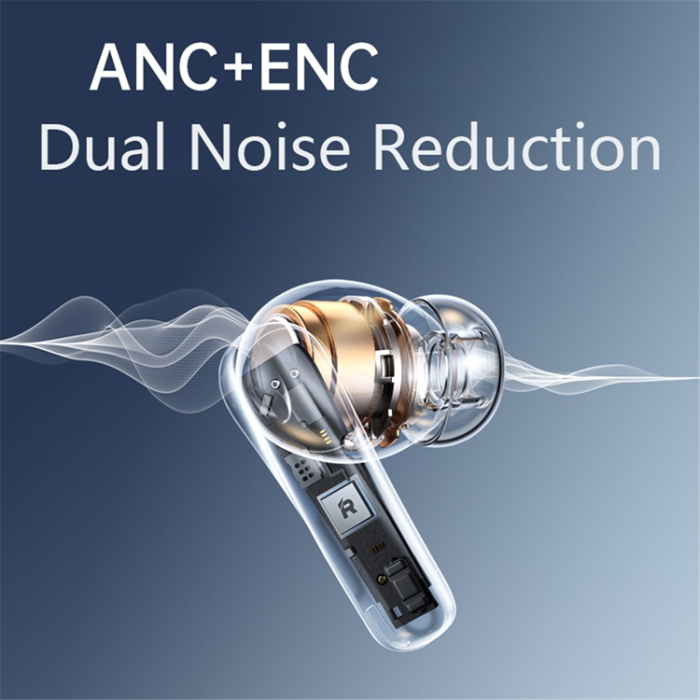 Remax - REMAX In-Ear Hörlurar Bluetooth ANC ENC W21N - Vit