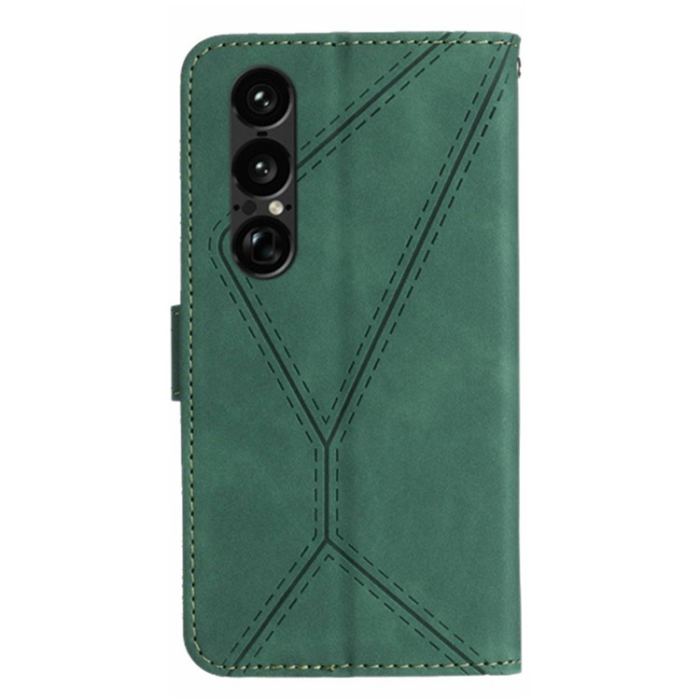 A-One Brand - Sony Xperia 1 VII Plånboksfodral Skin Touch Lines Imprinted
