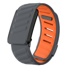 A-One Brand - Whoop 4.0 Armband Silikon Adjustable - Orange/Grå