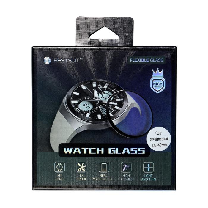 Bestsuit - Bestsuit Flexible Härdat Glas till Apple Watch series 6-40mm