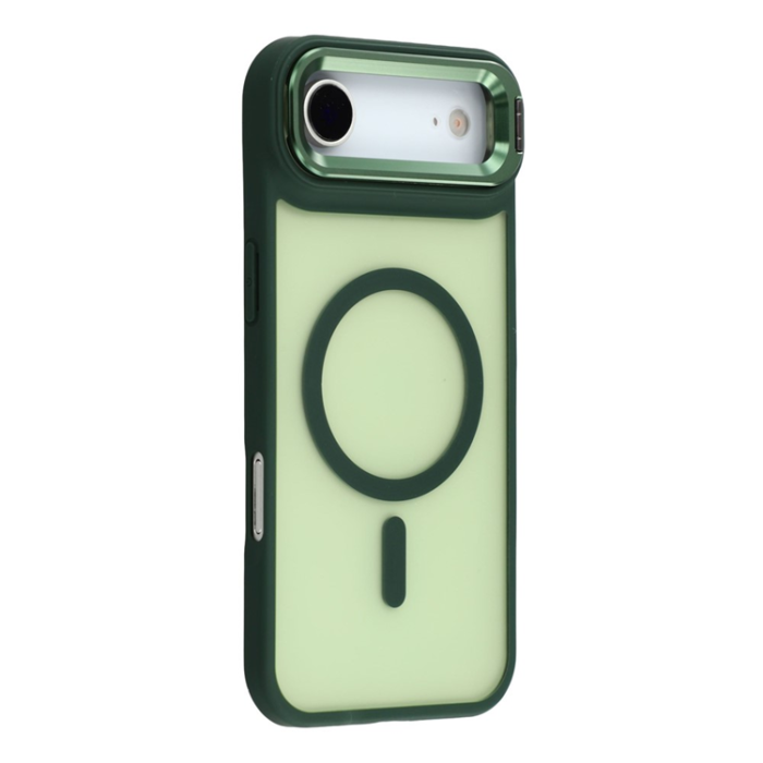 A-One Brand - iPhone Air Mobilskal MagSafe Lins Kickstand - Mörkgrön