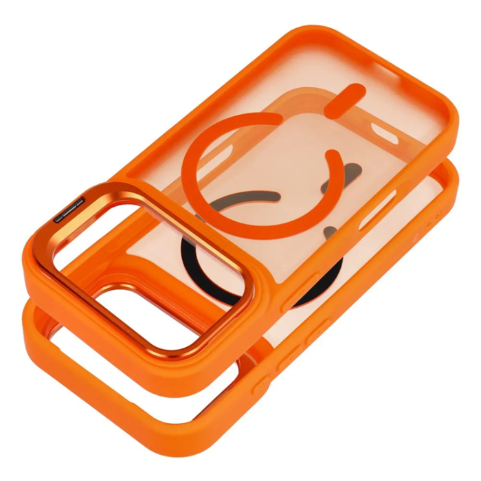 Forcell - Forcell Mobilskal För iPhone 17 Pro Magsafe Shadow Stand - Orange