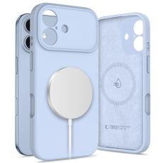 Tech-Protect - Tech-Protect iPhone 17 Mobilskal Magsafe Silikon - Mist Blå