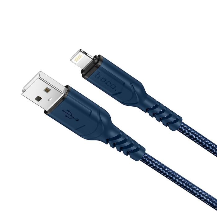 Hoco - HOCO HOCO USB-A till Lightning Kabel 2.4A X59 1m - Blå