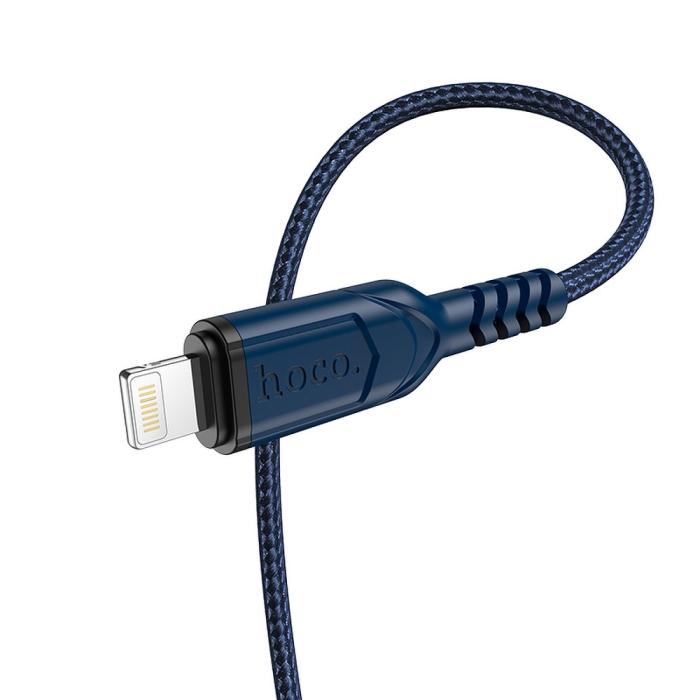 Hoco - HOCO HOCO USB-A till Lightning Kabel 2.4A X59 1m - Blå