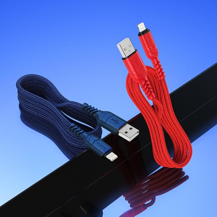 Hoco - HOCO HOCO USB-A till Lightning Kabel 2.4A X59 1m - Blå