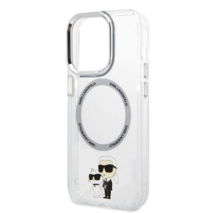 KARL LAGERFELD - Karl Lagerfeld iPhone 14 Pro Magsafe Transparent Hårdskal