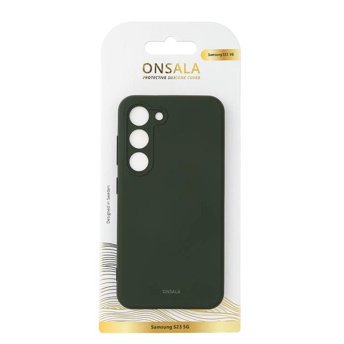 Onsala - ONSALA Galaxy S23 5G Skal Silikon - Mörk Grön