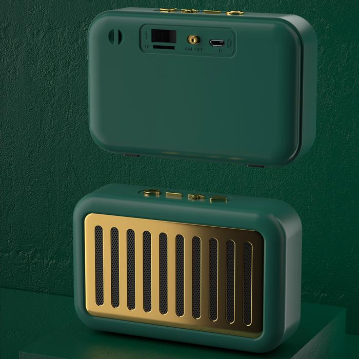 UTGATT5 - Dudao Y13s Retro Bärbar Trådlös Bluetooth 5.0 Högtalare - Grön