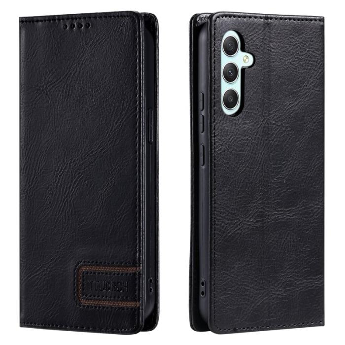 OEM - TTUDRCH Samsung Galaxy S26 Plus Plånboksfodral Konstläder RFID Skydd - Svart