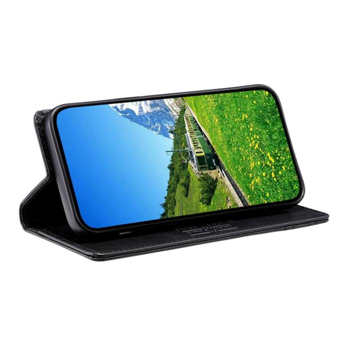 OEM - TTUDRCH Samsung Galaxy S26 Plus Plånboksfodral Konstläder RFID Skydd - Svart
