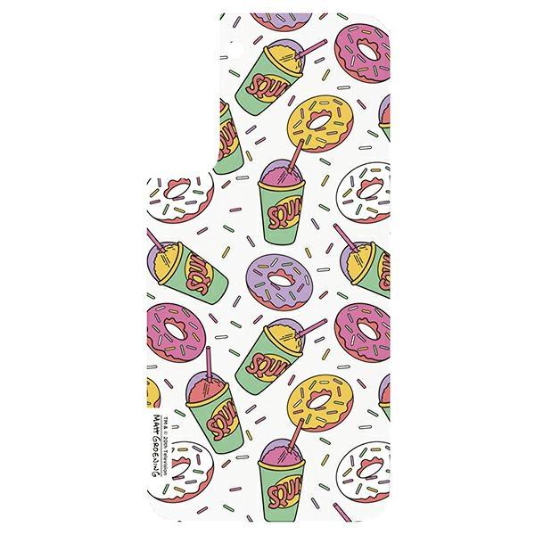 Mobilskal till Samsung Galaxy S22+ Panel till Simpsons Donut - Vit